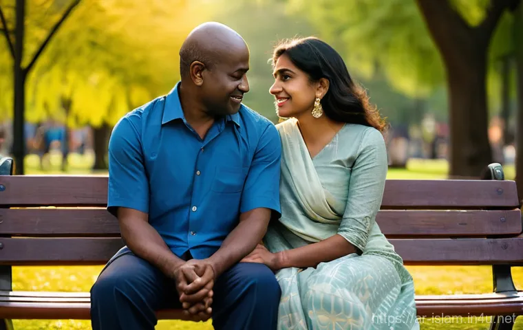 무슬림과 비무슬림 간의 결혼 - **Prompt 2: Joyful Family Feast of Blended Traditions**
    "A happy, diverse family of four—a lovin...