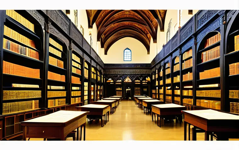 중세 유럽과 이슬람 과학 교류 - **Prompt 1: "The Healing Sanctuary of Al-Bimaristan"**
    A wide shot depicting the interior of a g...